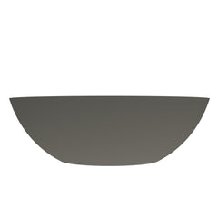 Arcqua Prince waskom - opbouw - ovaal - 49x34cm - mat quartz grijs