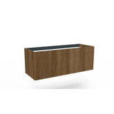 Arcqua Ridge Base Cabinet - 120x45.5x45cm - 1 drawer - push to open - foiled MDF - oak cafe