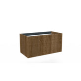 Arcqua Ridge Base Cabinet - 90x45.5x45cm - 1 drawer - push to open - foiled MDF - oak cafe