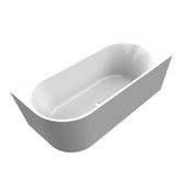 Arcqua Santo half vrijstaand ligbad 178x80cm acryl glans wit rechts