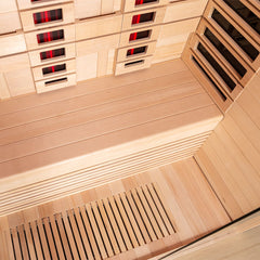 AWT Infrarotkabine E1250B-IR Hemlock 180x110 zonder oven