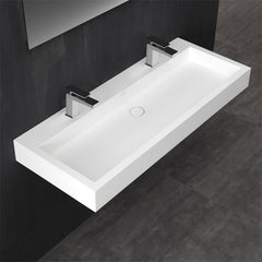 StoneArt Wastafel LP4512-1 - wit glanzend - 120x48cm