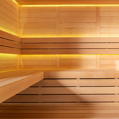 AWT Sauna E1612B Hemlock 200x170 9kW EOS Bi-O Cubo