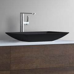 StoneArt Wastafel LC118 - zwart mat - 59x34cm