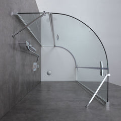 AWT Duschabtrennung LBR0906 90x90 links