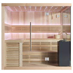 AWT Sauna B1115A Hemlock 220x200 9kW Virta Bi-O