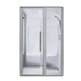 AWT Dampfsauna S200C alu 131x131 rechts