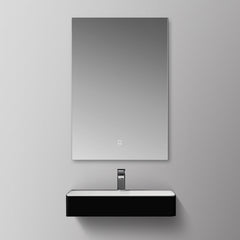 StoneArt Wastafel LP6206 zwart-wit 60x46 mat