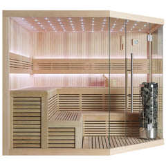 AWT Sauna B1111 XL Hemlock 250x250 9kW EOS BiO-Cubo