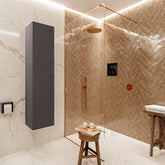 MONDIAZ BEAM 160cm kolomkast kleur dark grey met 2 deuren