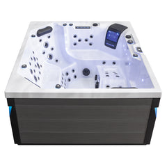 AWT Whirlpool Aussenwhirlpool IN-406 eco extreme Sterling Silver 225x185 grau