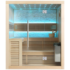 AWT Sauna B1102C Hemlock 180x150 9kW TheWall Bi-O