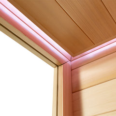 AWT Sauna E1603C red cedar 180x180 ohne Ofen