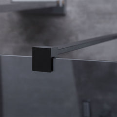 AWT Duschwand Walk-in Dusche LY0901-B schwarz 90x210