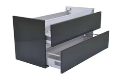 Vision onderkast met 2 laden 60 x 46 cm hoogglans grijs