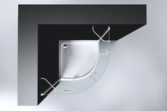 Best Design Arek kwartronde douchecabine 90x90cm anti-kalk