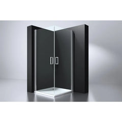 Best Design Arek square shower enclosure with 2 doors 90x90cm anti-limescale