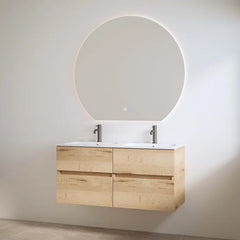 Best Design Bora badmeubel duo met 2 kraangaten 120cm eiken