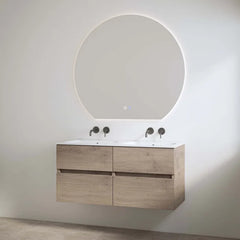 Best Design Bora badmeubel zonder kraangaten 120cm eiken bruin