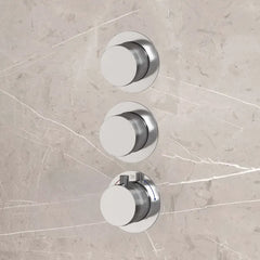 Best Design High End complete 2-wegs inbouwthermostaat chroom
