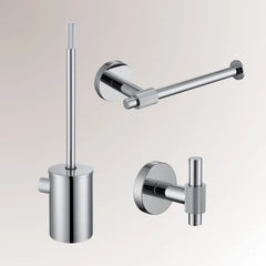 Best Design High End toilet accessoire set incl toiletborstel, rolhouder en haak chroom