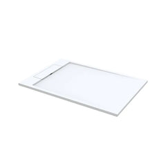 Best Design Just Solid douchebak 160x90x4.5cm mat wit