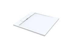 Best Design Just Solid douchebak 100x100x3,5cm mat wit