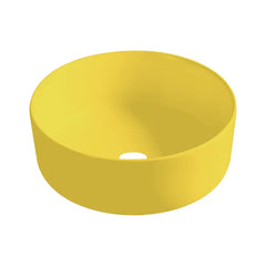 Best Design Luzz waskom 40cm keramiek geel mat