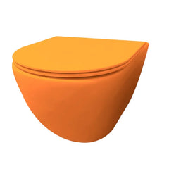 Best Design Morrano hangend toilet randloos oranje mat