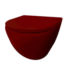 Best Design Morrano hangend toilet randloos rood mat
