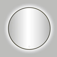 Best Design Moya ronde spiegel Gunmetal verouderd ijzer incl. LED-verlichting Ø 100cm