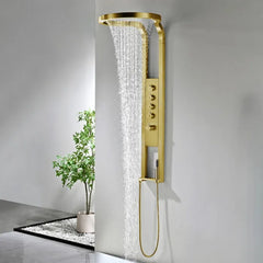 Best Design Nancy Future thermostatisch douchepaneel goud mat