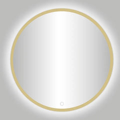 Best Design Nancy Rivoli ronde spiegel goud incl. LED verlichting Ø 140cm