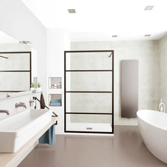 Best Design Nero inloopdouche 90x200cm anti-kalk 10mm