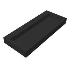 Best Design Nero Opera solid surface wastafel 100x42x10cm