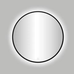 Best-Design Nero Venetië ronde spiegel zwart incl. LED verlichting Ø 100 cm