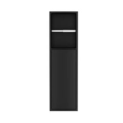 Best Design Nero Zione built-in toilet roll holder with door 60x17x12cm matte black