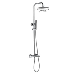 Best-Design Paris-300 thermostatische regendouche-opbouwset chroom
