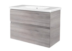 Best Design Quick 65cm handleless bathroom furniture grey oak