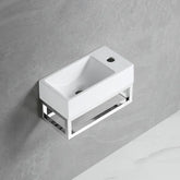 Best Design R-Line Chrome fontein 36cm wit glans met chroom frame