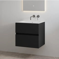 Best Design Splash badkamermeubel 60cm zonder kraangat zwart mat