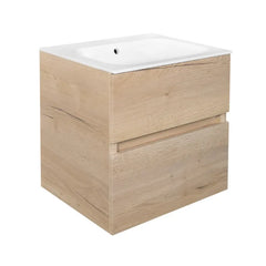 Best Design Splash handleless oak vanity unit 2 drawers 60cm