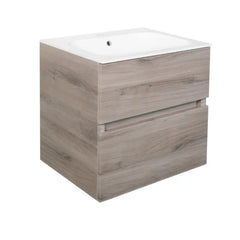 Best Design Splash wastafelonderkast greeploos 2 lades eiken grijs 60cm