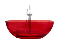 Best Design Transpa Red vrijstaand bad 170x78x56cm