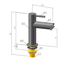 Best Design Aquador toiletkraan - chroom