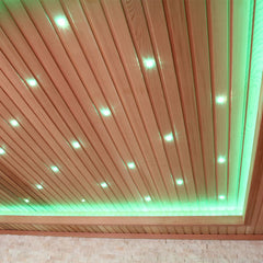 AWT Sauna E1243XL rote Zeder 220x220 9kW EOS Cubo