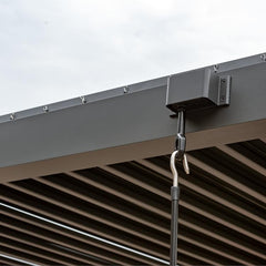 AWT Pergola P2-3 basic met handslinger - Waterdicht & Weerbestendig - Antraciet RAL 7043