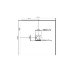 StoneArt LXFS douchebak solid surface - wit 3cm