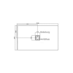 StoneArt LXFS douchebak solid surface - wit 3cm