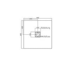 StoneArt LXFS douchebak solid surface - wit 3cm
